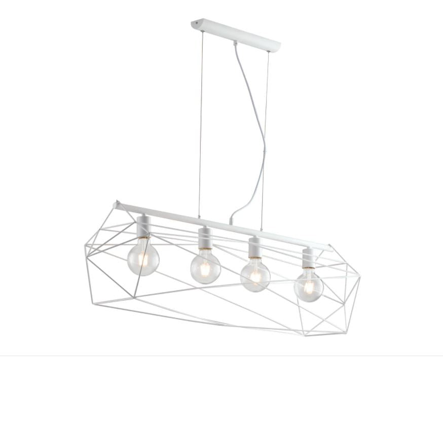 ABRAXAS Pendant Lamp 4 LED Lights 29.5 cm In Metal