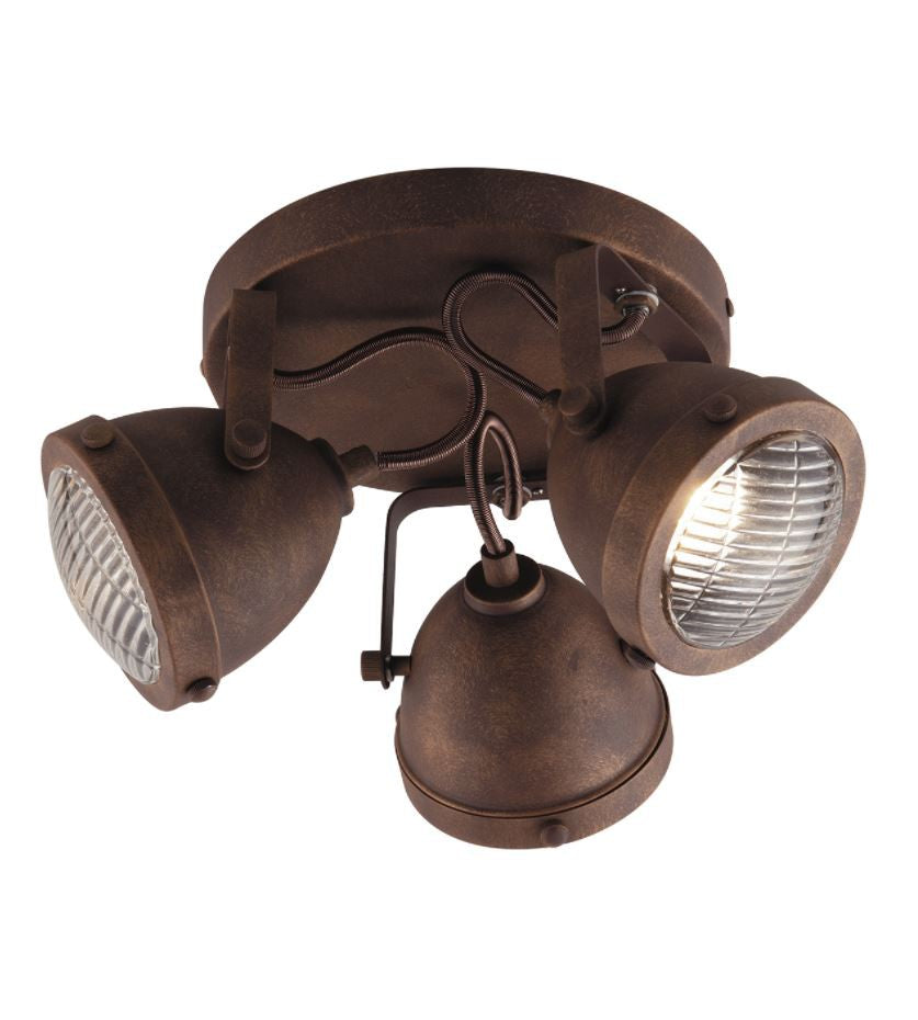 Plafoniera HABANA 3 Luci Led (GU10) 30,5 cm In Metallo