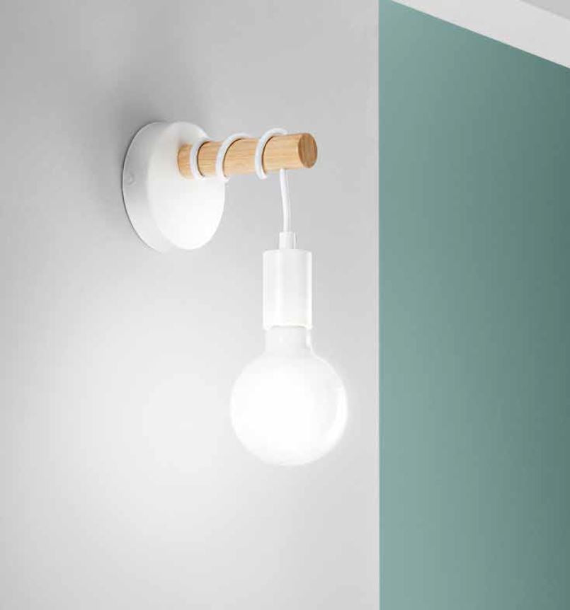 Applique ARIZONA Led (E27) 18 cm In Legno