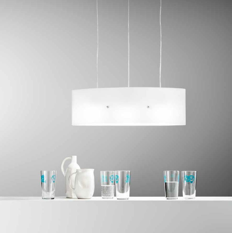 AMSTERDAM Pendant Lamp 3 LED Lights (E27) 65 cm In Glass