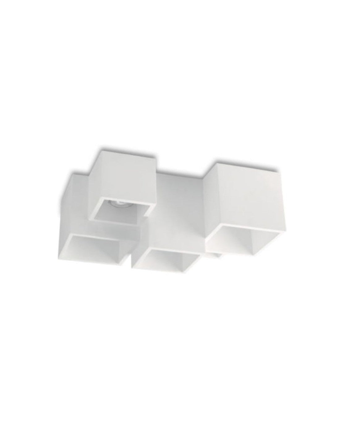 Plafoniera FOSTER 5 Luci Led(GU10) 37 cm in Gesso