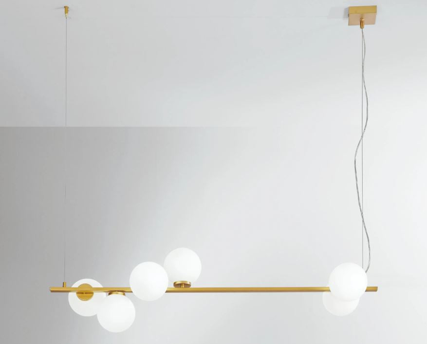 ENOIRE Chandelier 6 Led Lights (E14) 120 cm in Metal