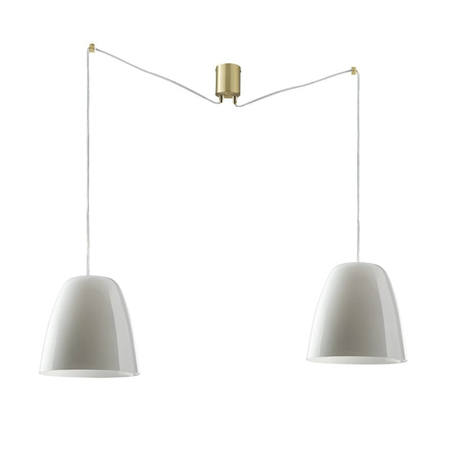 ARES Pendant Chandelier 2 Lights Led (E27) 250 cm in Glass