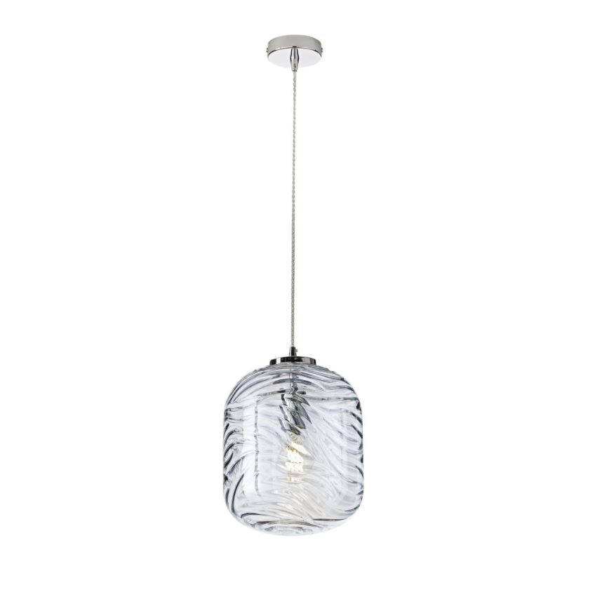 NEREIDE Blue LED Pendant Lamp (E27) 162 cm In Glass