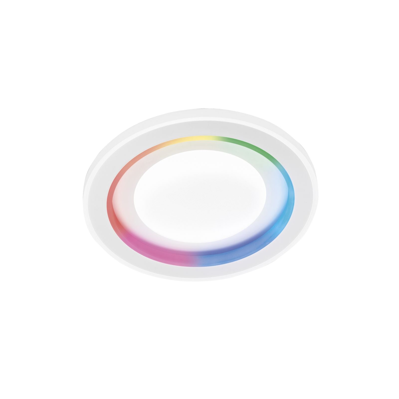 Plafoniera DYGITAL CCT/RGB Rotonda 48 cm In Metallo e Acrilico