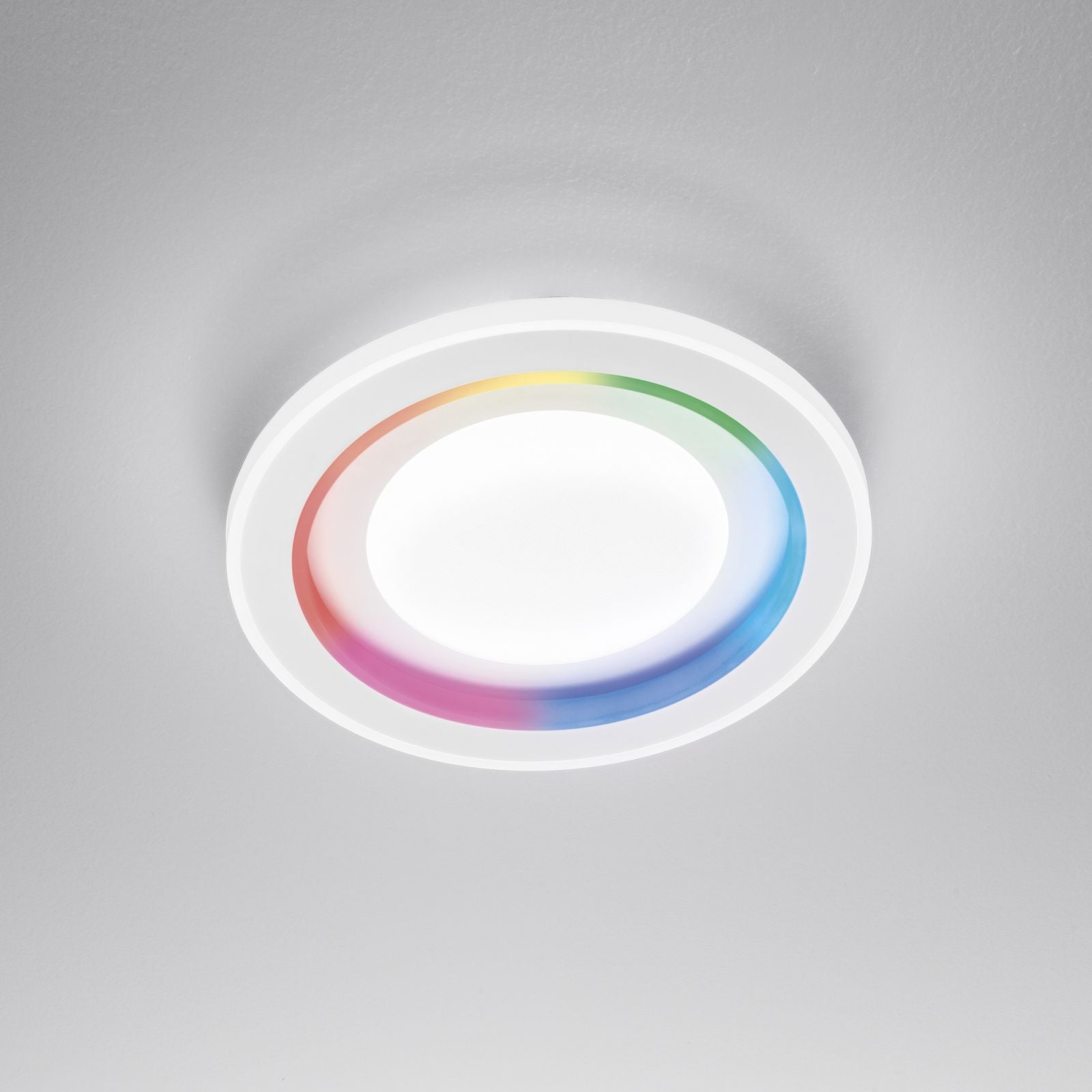 Plafoniera DYGITAL CCT/RGB Rotonda 48 cm In Metallo e Acrilico