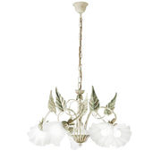 Lampadario ISOTTA a Sospensione 5 luci Led(E14) 100x62 cm In Metallo