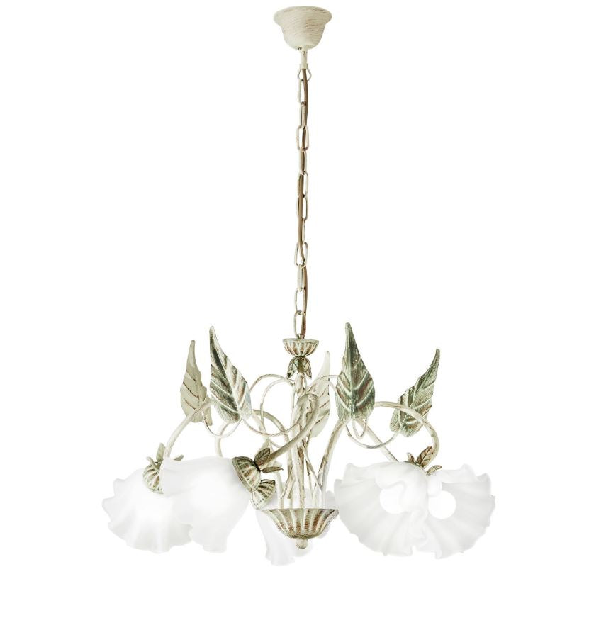 Lampadario ISOTTA a Sospensione 5 luci Led(E14) 100x62 cm In Metallo