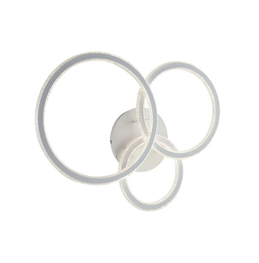 Chandelier BRYANT 3 circles 78 cm 86W In Aluminum