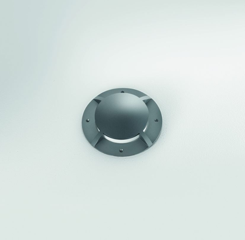 GROUND CCT 16W 21 cm aluminium step light
