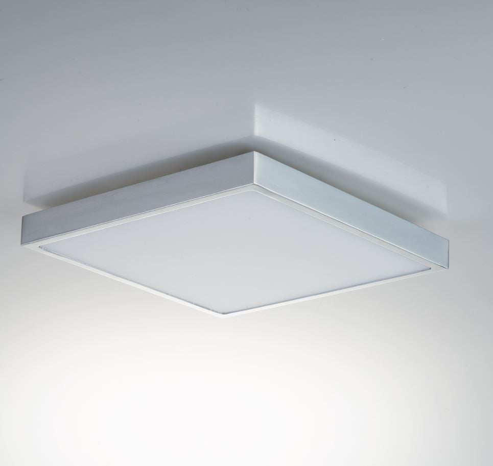 DOMO Square Wall Lamp 24 cm LED 24 W In Aluminum