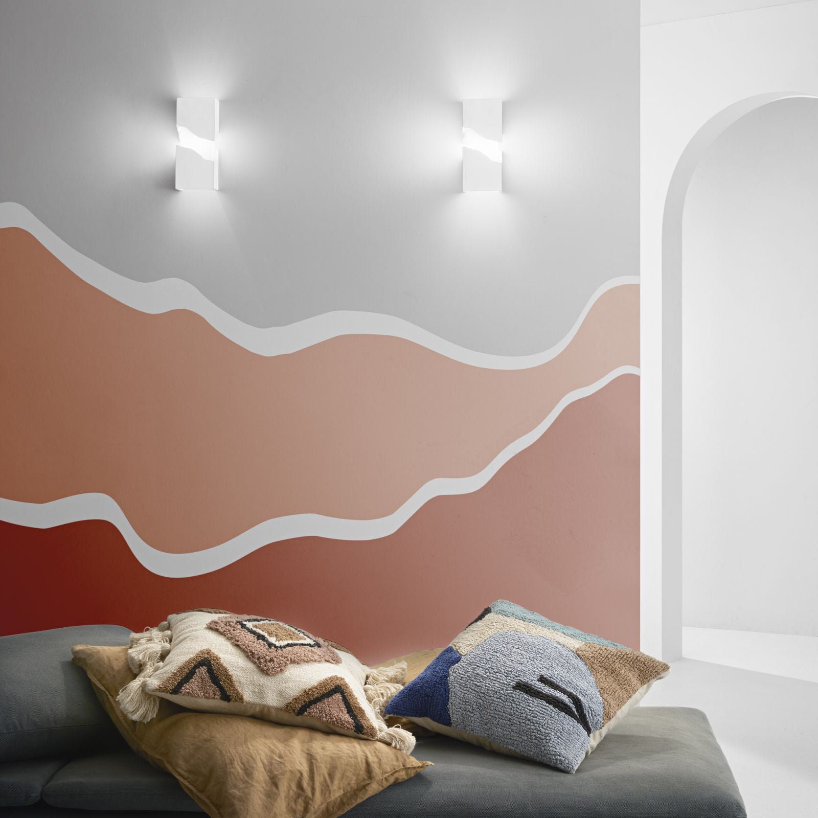 Wall light ZEELAND Led (G9) 28 cm in plaster