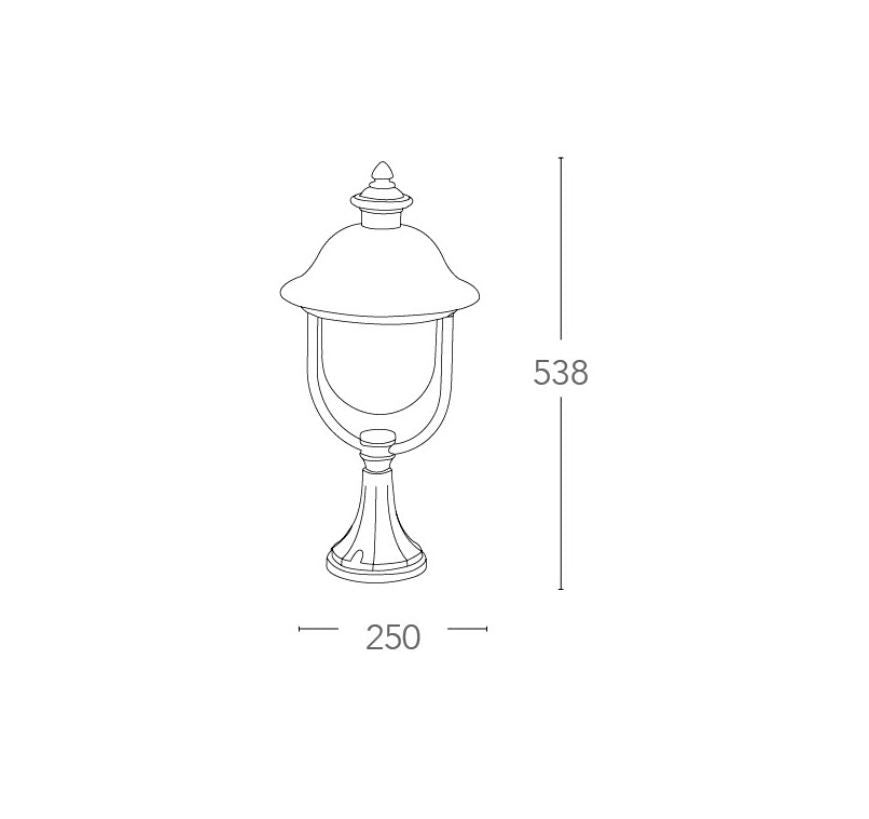 VENEZIA Wall Lamp 53.8 cm LED E27 In Aluminum