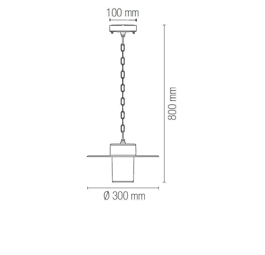 Applique YORK 80 cm LED E27 In Alluminio