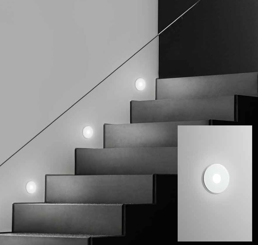 SLAB 16 cm step light in tempered glass