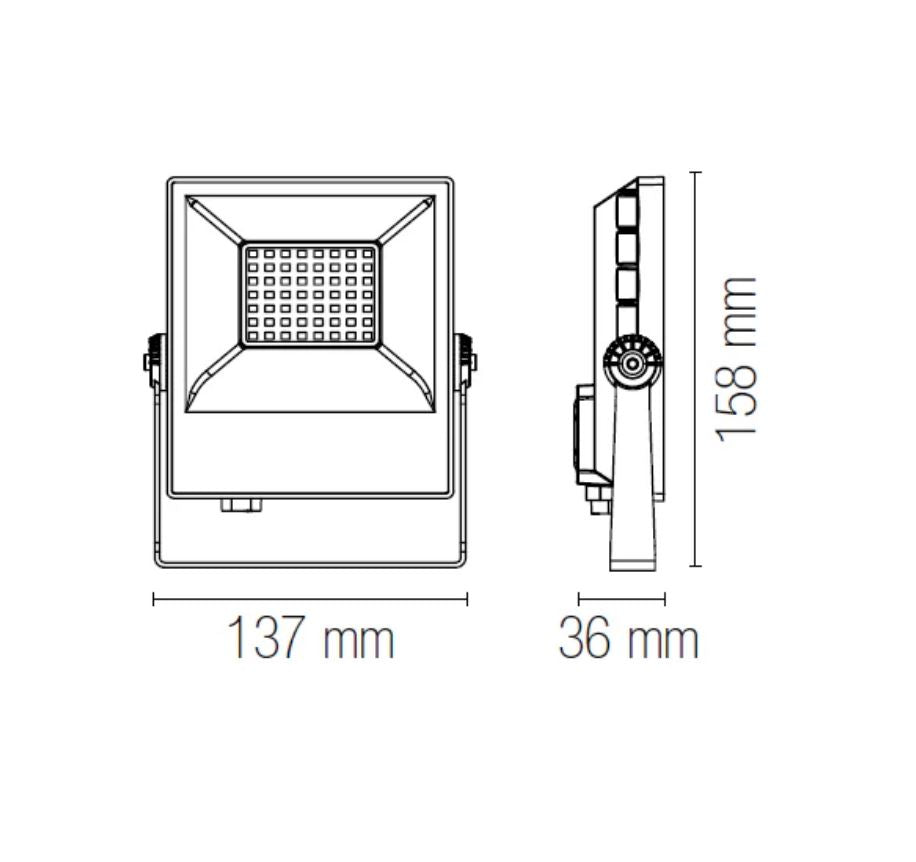 Faretto AXEL CCT Led 20w 15,8 cm Orientabile In alluminio