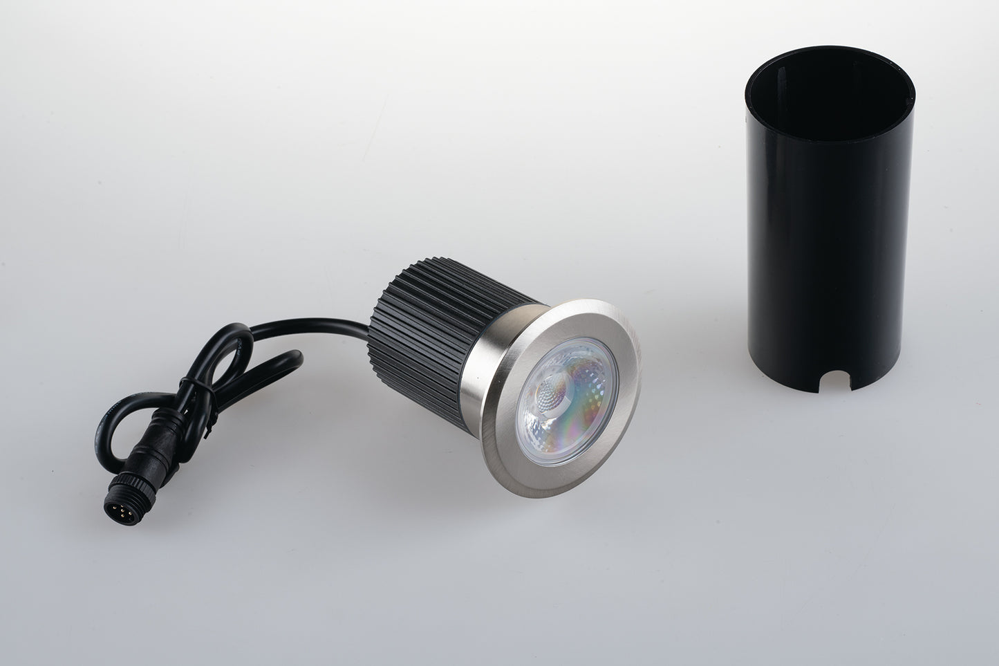 Incasso RUNNER Smart rotondo 7,5 cm 10 W RGB + 4000K (luce naturale) in Alluminio