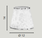 BOEME E14 lampshade 14 cm in fabric