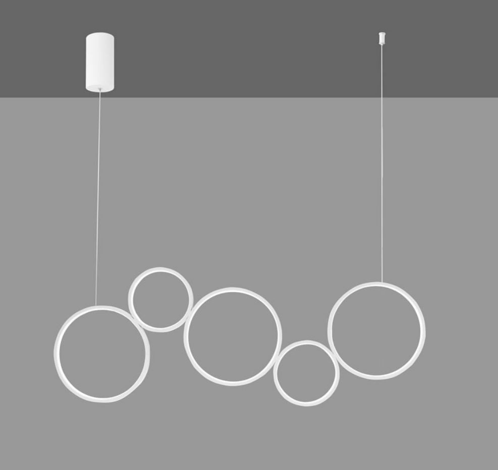 FREDY Suspension Lamp CCT 115 cm 60W in Aluminum