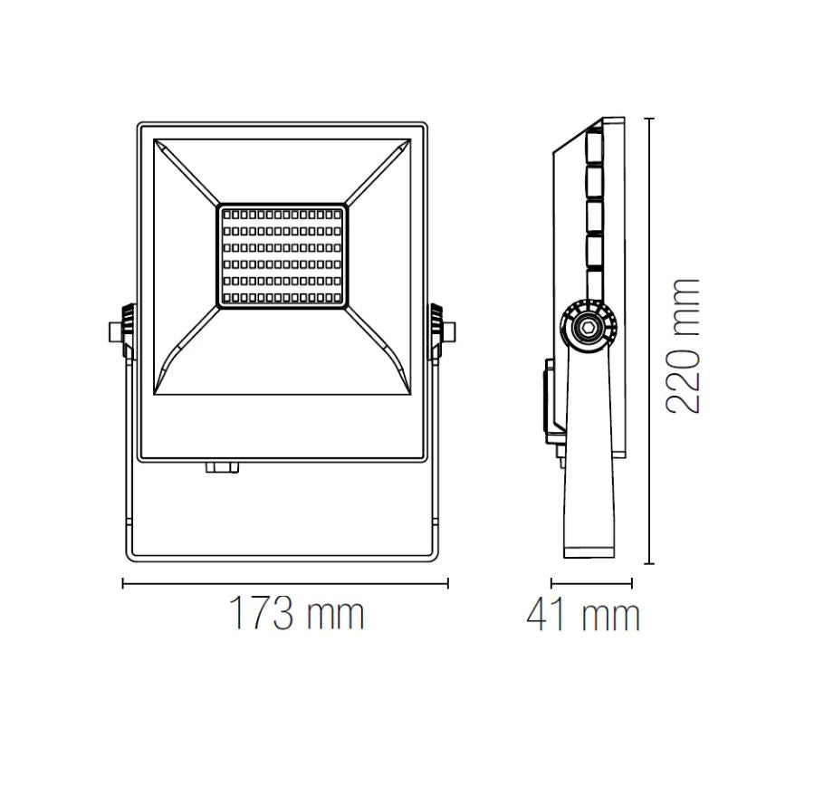 Proiettore AXEL Led 30w 26,3 cm Con Sensore Di Movimento In Alluminio