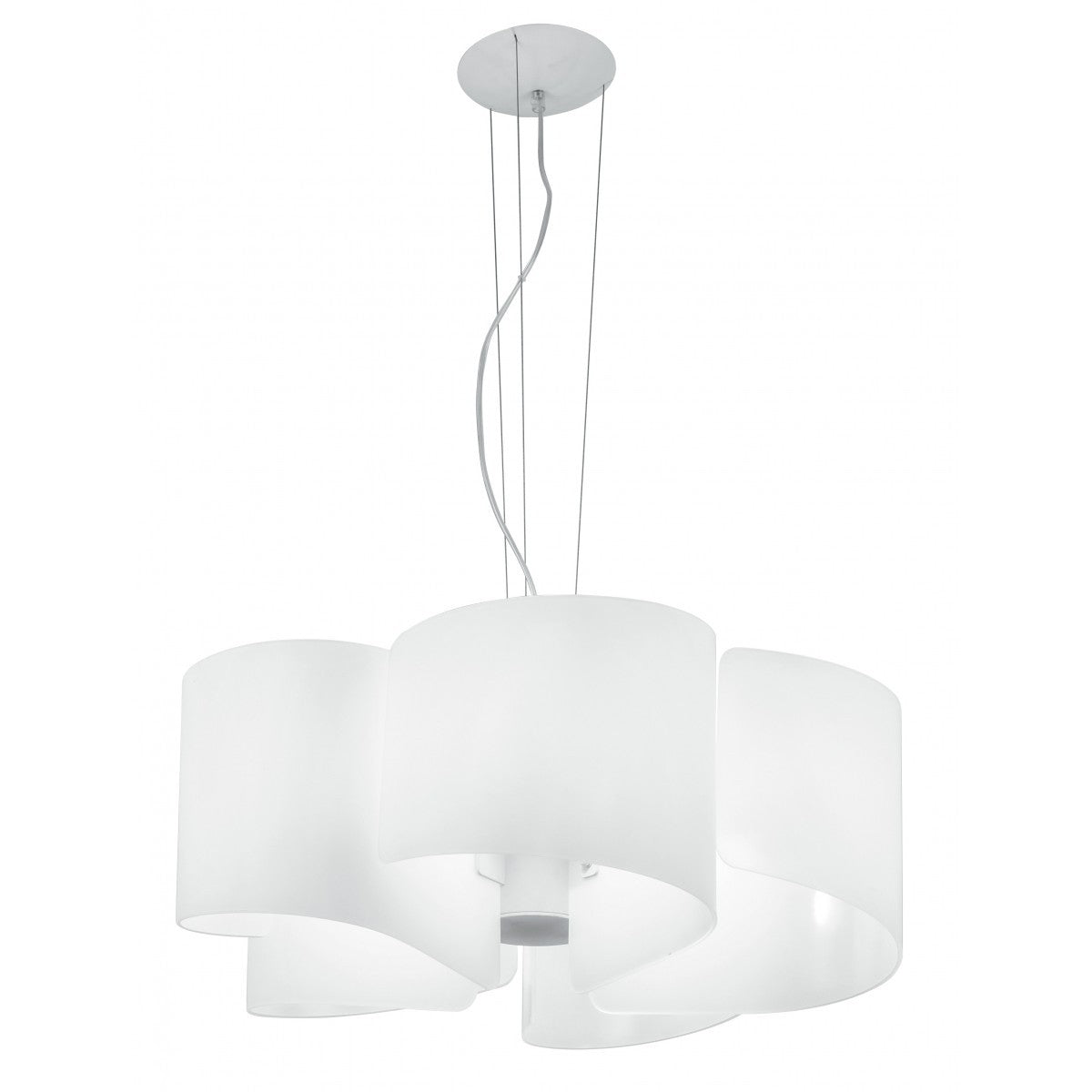 Lampadario IMAGINE 5 luci Led( E27) 120 cm In Vetro