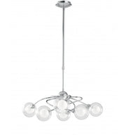 Lampadario BLOG a Sospensione 6 Led(G9) 111 cm In Alluminio