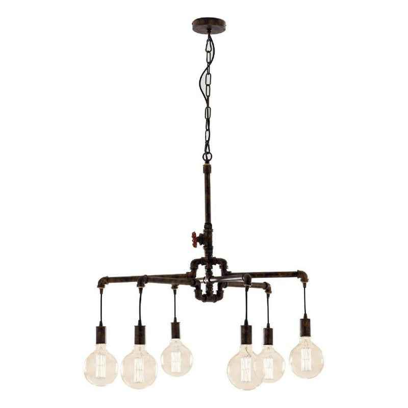 Lampadario a sospensione AMARCORD S6 in metallo (E27)