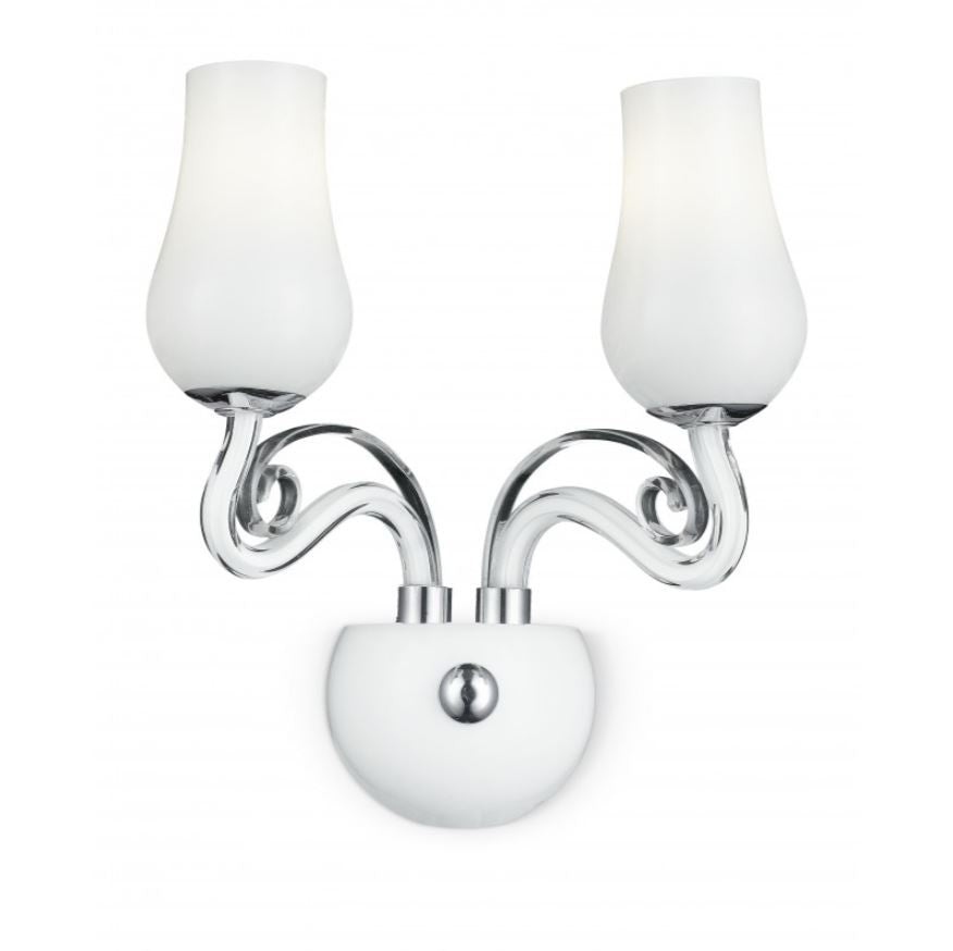 Applique ANGEL 2 luci Led(E14) 35 cm in Vetro Soffiato