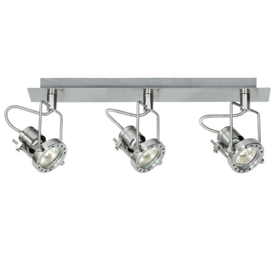 Plafoniera TECHNO 3 Luci Led(GU10) 45 cm 5W in Metallo