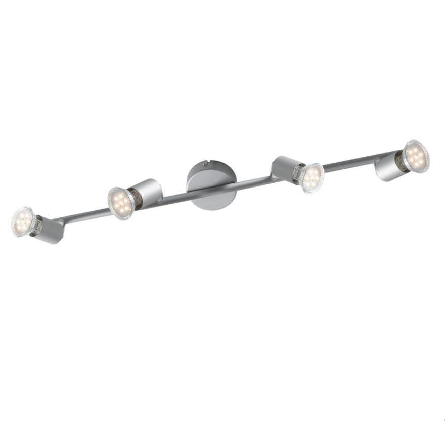 Plafoniera COOPER 4 Luci Led(GU10) 78.5 cm 5W in Metallo