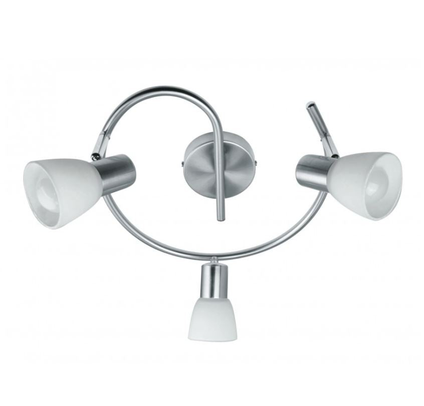 Plafoniera MITO a Spirale 3 Luci Led(E14) orientabili 32 cm in Metallo