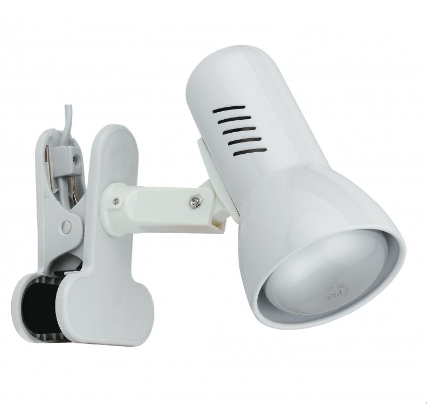Lampada CARRERA Led(E27) 21,3 cm orientabile con Pinza per Mensola in Metallo