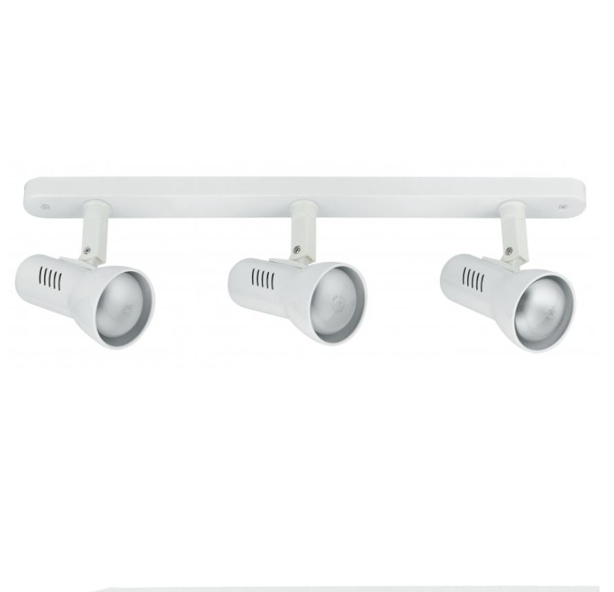 Applique CARRERA rettangolare 3 Luci Led(E27) orientabili 39 cm in Metallo