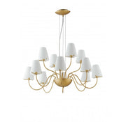 Lampadario CANTO a Sospensione 12 Luci Led(E14) 150 cm In Metallo