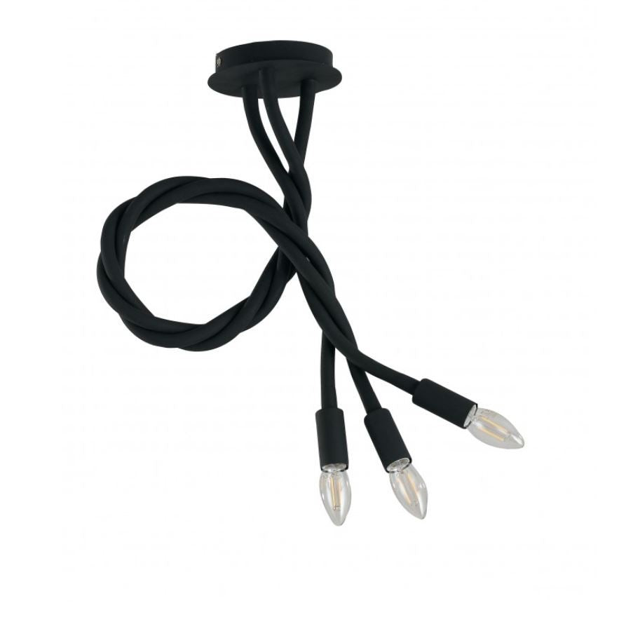 Lampadario LOVER 3 Luci Led (E14) 150 cm In Silicone