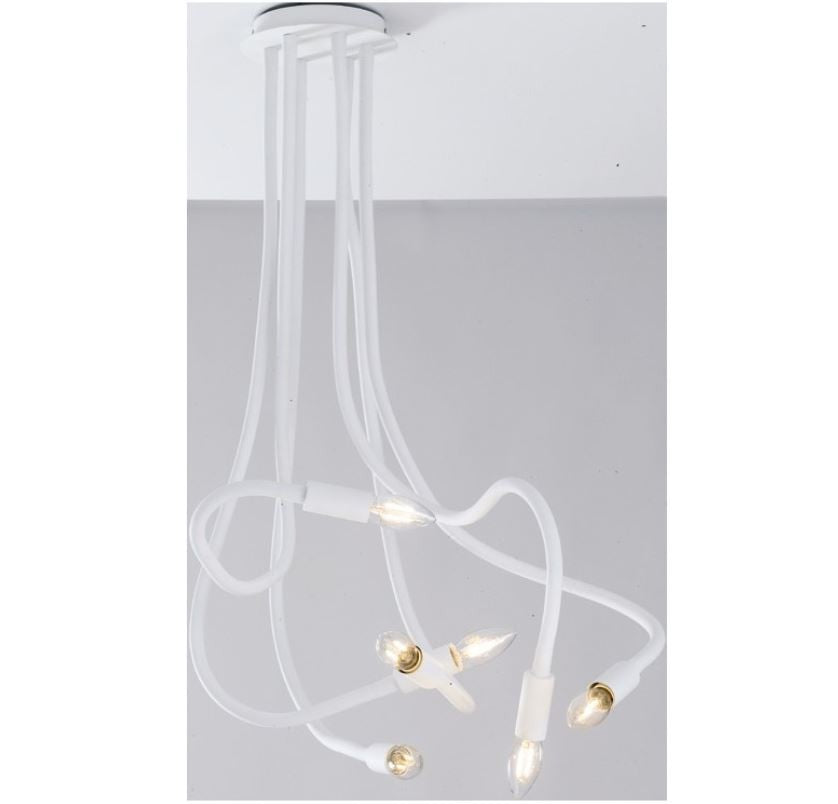 Lampadario LOVER 6 Luci Led (E14) 150 cm In Silicone