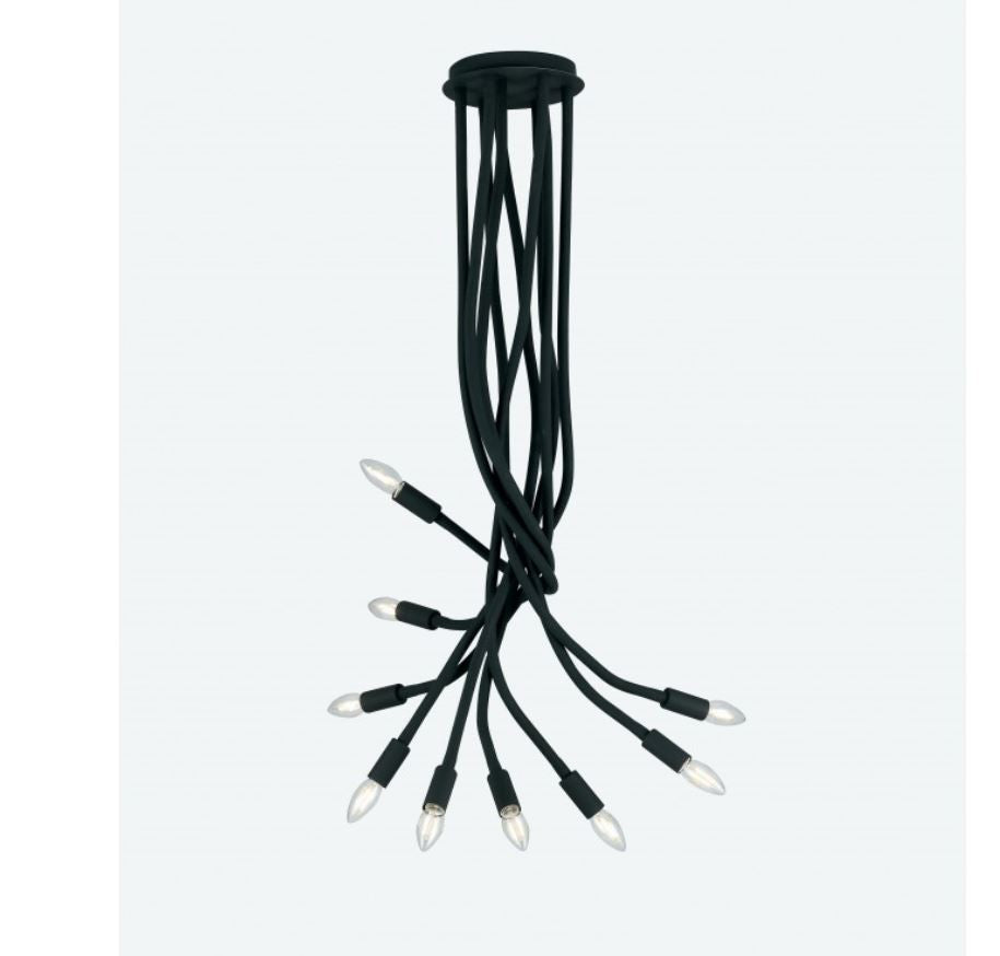 LOVER Chandelier 9 Led Lights (E14) 150 cm In Silicone