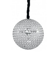Lampadario PLANET a Sospensione 5 luci Led(G9) 120x35 cm In Metallo e Cristallo