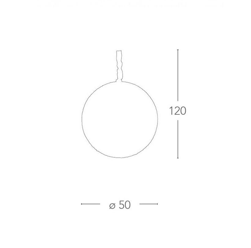 Lampadario PLANET a Sospensione 9 luci Led(G9) 120x50 cm In Metallo e Cristallo