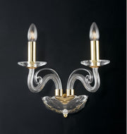Applique EPOQUE 2 luci Led(E14) 36 cm in Cristallo