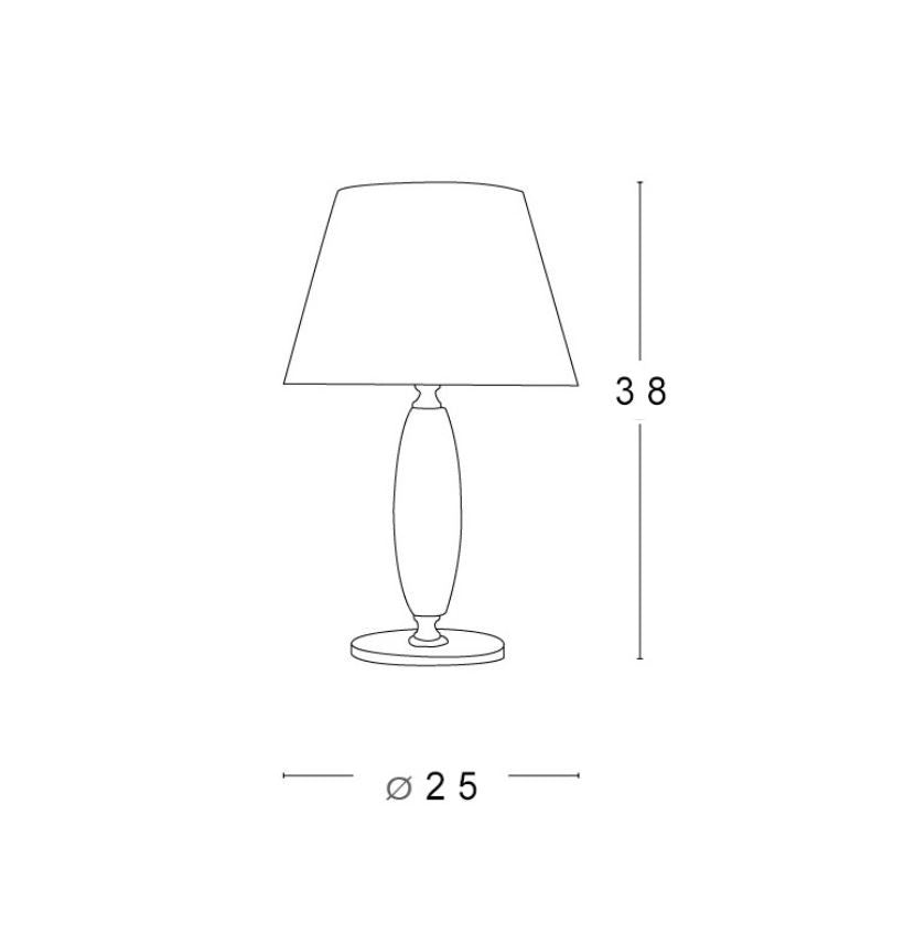 Lumetto EPOQUE Da Comodino Led(E27) 56 cm in Cristallo