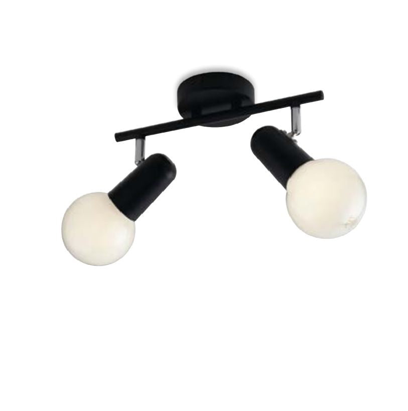 Plafoniera PUNTO 2 Portalampade Led(E27) 32 cm in Metallo