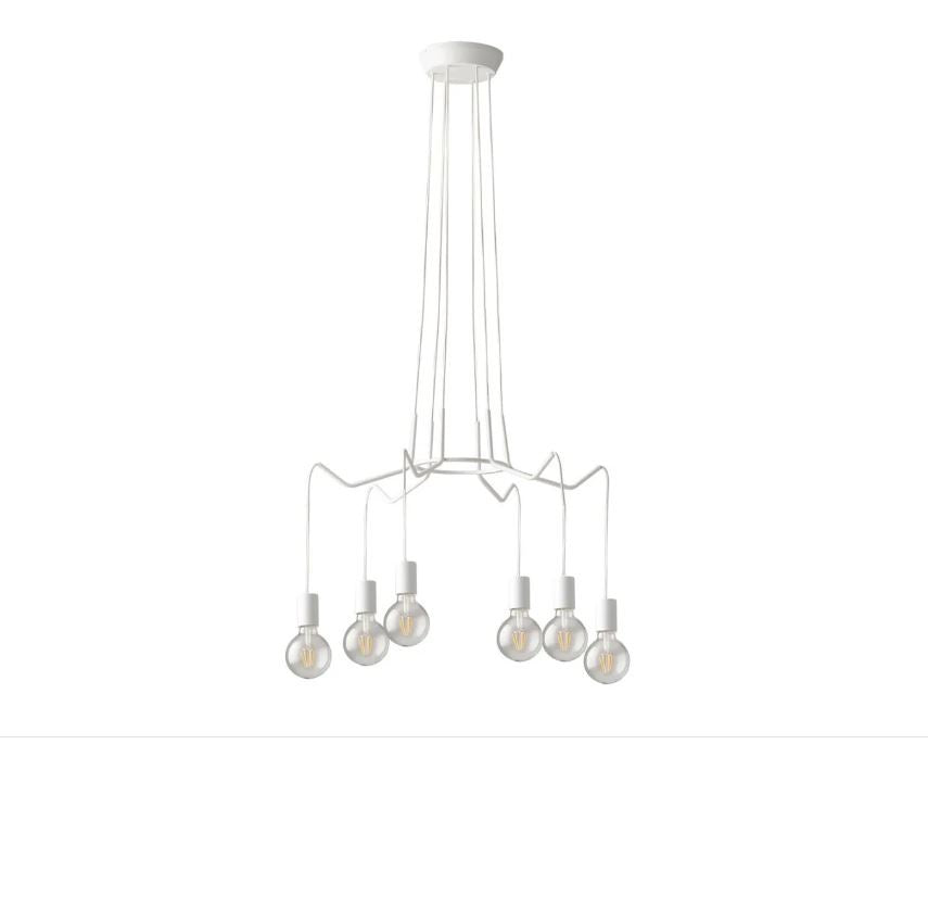 Lampadario HABITAT a sospensione 6 Luci Led 66 cm in Metallo