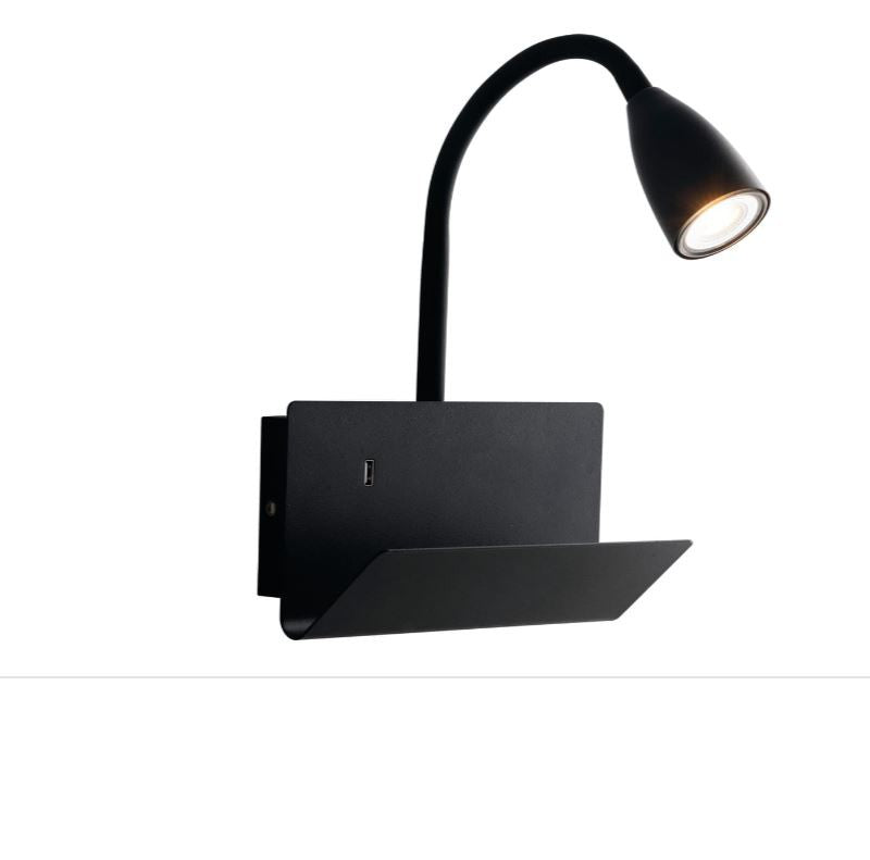 Applique GULP Led(GU10) 49 cm in Metallo con Porta Usb 2A