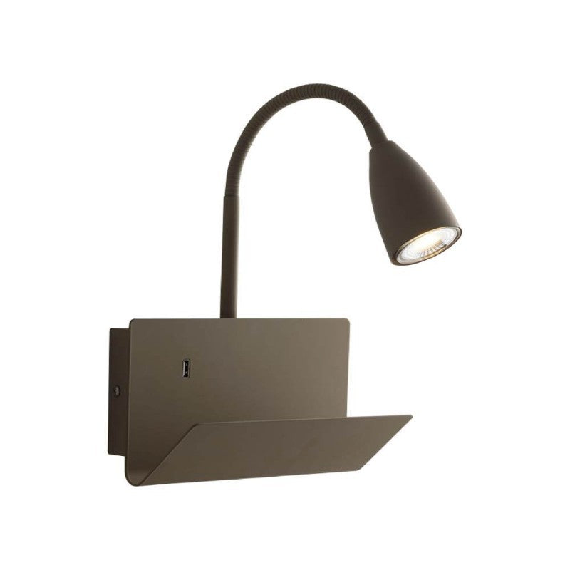 Applique GULP Led(GU10) 49 cm in Metallo con Porta Usb 2A