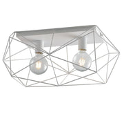 Plafoniera ABRAXAS 2 Luci Led 60 cm In Metallo