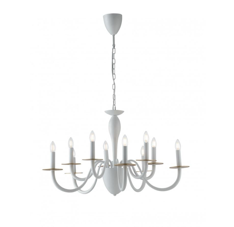 Lampadario ARMSTRONG a Sospensione 10 Luci Led(E14) 92 cm in Metallo