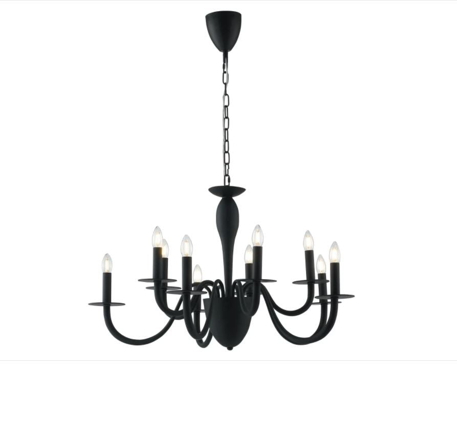 Lampadario ARMSTRONG a Sospensione 10 Luci Led(E14) 92 cm in Metallo