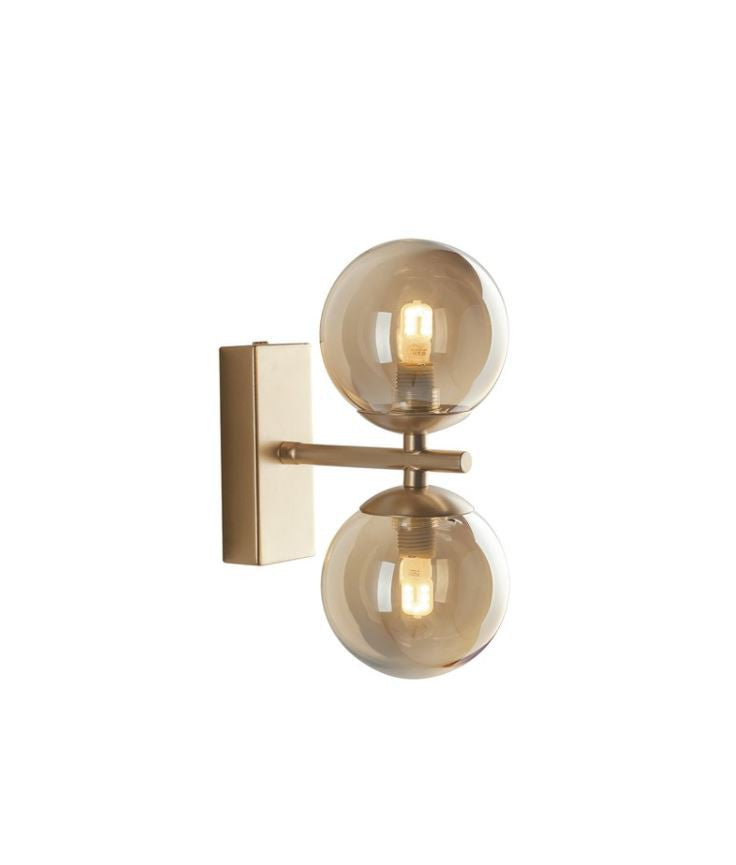 Applique HONEY 2 Sfere Led(G9) 34 cm in Metallo