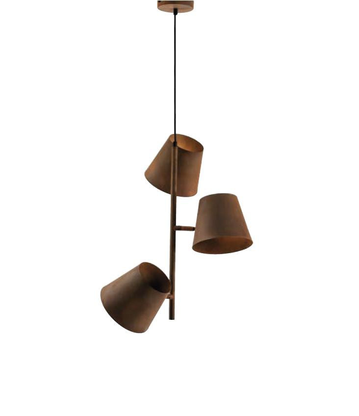 Lampadario COLT a Sospensione 3 Luci Led (E27) 51 cm In Metallo